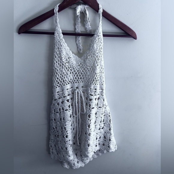 Free People Other - NWT Free people Crochet Beach coverup top with adjustable waistband Size: XS